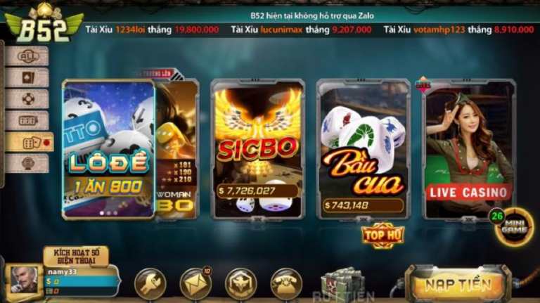 Game casino rất đặc sắc và ấn tượng khi có thêm mảng live casino